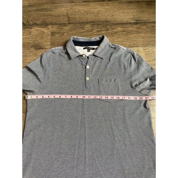 EUC Mens Banana Republic performance pique polo short sleeve‎ stretch size L - Picture 5 of 7
